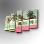 Wallity Cuadro Decorativo en Lienzo 5 Piezas 5PUC-128 Multicolor